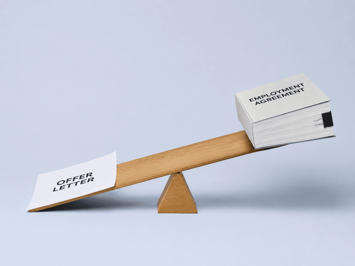 Hiring an Employee? Send an Offer Letter, Not an Employment Agreement.